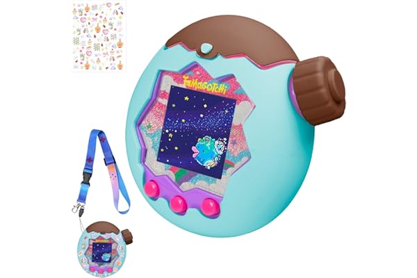 【New Upgrade】For Tamagotchi Paradise(たまごっちパラダイス) 専用ケース【Srelirly】通信に対応 保護カバー 耐衝撃 落下防止 防汚 防水 指紋防止 全面保護ケース 紛失防止ストラップ付き (ミントチョコ Mint Chocolate/ダイヤルカバー)