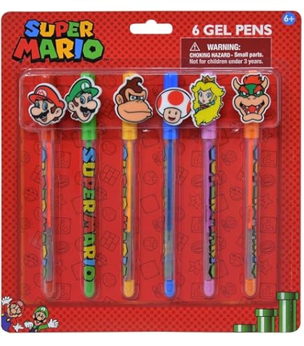 mario　ロングスーパーケース（3セット） Amazon | Super Marioスーパーマリオ スクールフォルダー 3個