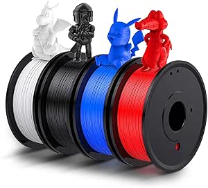 LABISTS 3Dプリンターフィラメント1.75mmフィラメント 4色（黒