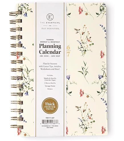 Amazon.co.jp: Blue Sky Life Notebook-It 2025-2026 Weekly Monthly