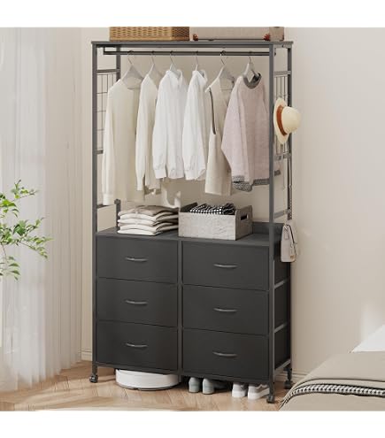 Amazon｜LunarLight ハンガーラック 幅100奥行き30高さ180cm ワード