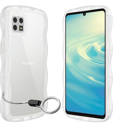 Amazon.co.jp: HILEGENER for AQUOS Sense4 かわいい ケース うねうね