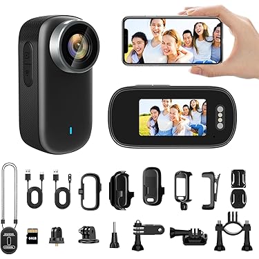 Amazon | LXMIMI 4Kアクションカメラ ウェアラブルカメラ 親指サイズ