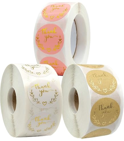 Amazon.co.jp: Thankyouシール サンキュー ありがとうシール 約500枚