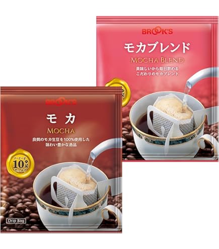 Amazon.co.jp: 10g入り ドリップバッグコーヒー モカブレンド90袋