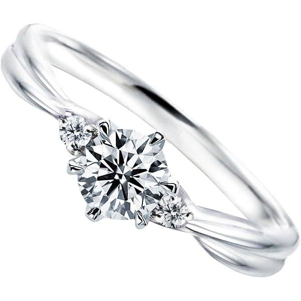 Amazon | 中央宝石研究所 鑑定書付 pt900 一粒 ダイヤモンド リング