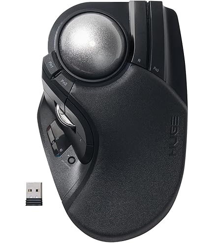 Amazon.co.jp: エレコム トラックボールマウス bitra 静音 人差し指