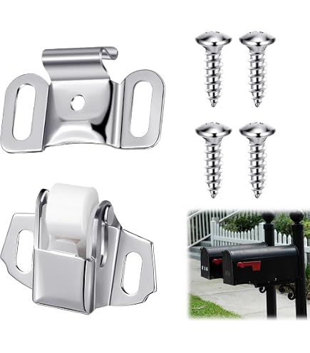 Hahiyo Double Roller Catch Door Latch Shorter Foot Cold Rolled Steel Stay Put Smooth Close No