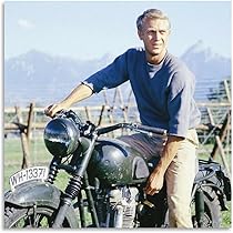 スティーブ・マックィーン　木製パネル　ポスター Amazon.co.jp: スティーブマックイーン映画ポスター ホーム装飾