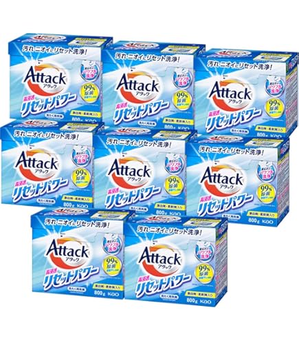 Amazon.co.jp: 《ケース》 花王 アタック 高活性バイオパワー 大 (900g