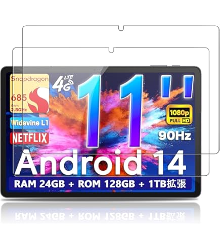 Amazon.co.jp: 【タブレット 11インチ 90Hz】Android 8コア 2.8GHz RAM