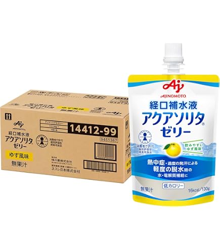 Amazon.co.jp: アクアソリタ 味の素 経口補水液 ゼリー りんご風味