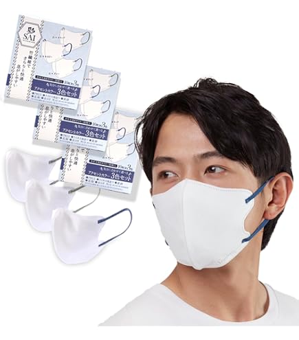 Amazon.co.jp: 日翔 彩立体マスク アクセントカラー 30枚 : 産業・研究
