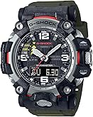 Casio GWG-2000 Series MUDMASTER Radio Solar Wristwatch, green (olive green), 1 piece, Radio watch