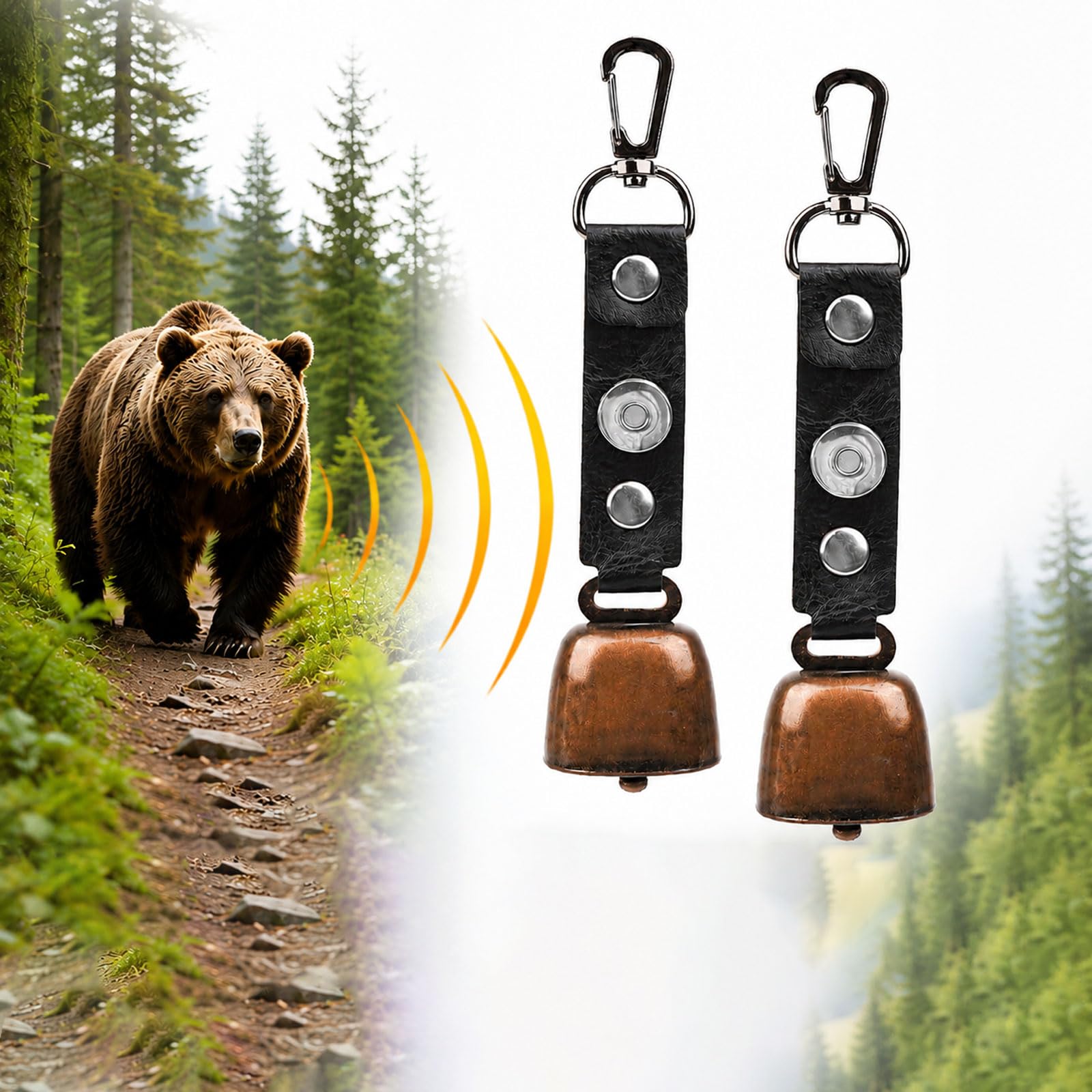 【正規品】熊鈴 熊よけ鈴 熊よけベル 消音できる熊鈴 登山・山菜取り・トレッキングに最適なくまよけベル