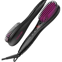 Amazon.co.jp: POLENTAT ストレートブラシ ブラシ型ヘアアイロン