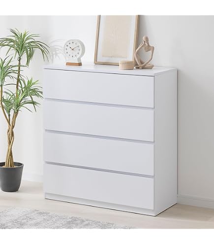 Amazon｜MALM チェスト（引き出し×4）, ホワイト 203.546.46｜チェスト