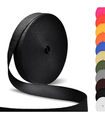 Beyourd Extra Thick Webbing, Heavy Duty Nylon Straps, Flat Strapping For Outdoor Diy Gear Repair 1 1 2 X 12 Yard - View #8