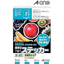 Amazon | エーワン 手作りステッカー 透明 2セット 29423 | シール