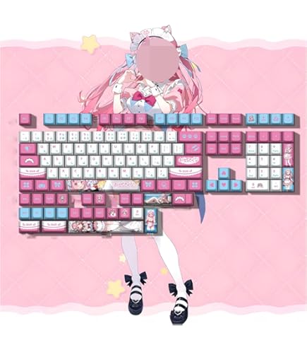 Amazon | アニメキーキャッ 狐坂ワカモ キーキャップ 108 PBT