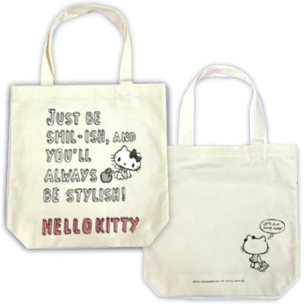 Amazon.co.jp: サンリオ(SANRIO) トートバッグ（モノクロガーリー