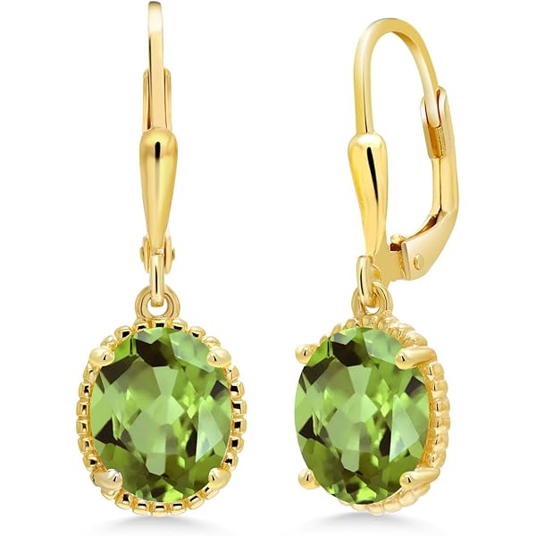 Amazon | [Gem Stone King] 3カラット 天然 シトリン ピアス