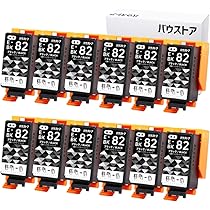 Amazon.co.jp: IC82 ICBK82 ブラック 12個セット 顔料 互換