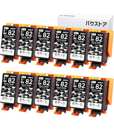 Amazon.co.jp: IC82 ICCL82 カラー 12個セット 顔料 互換インク