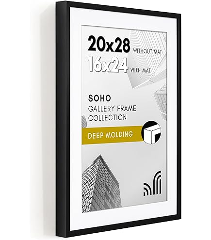 20x28 Picture Frame Americanflat With Mat - Display 20x28 Or 16x24 ...