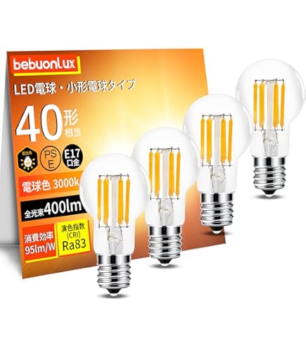 Amazon | パナソニック KTクリプトン電球 40W E17口金