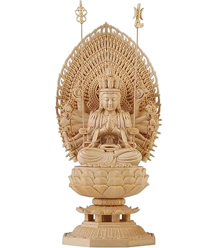 特大　黄金の千手観音　木製　金彩　素晴らしい仏像になります Amazon.co.jp: 特大 黄金の千手観音 木製 金彩 仏像 : ホーム