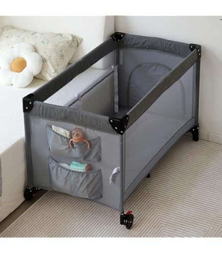 Amazon.co.jp: [ZOOBLY] ベビーベッド木製 新生児 7点セット付き