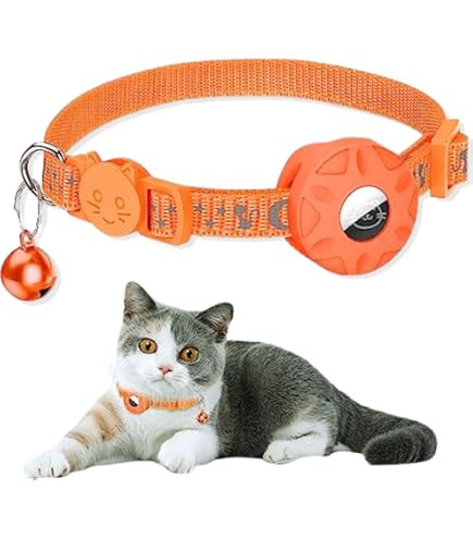 AlxMuNao Airtag gps 猫用首輪 gps 猫 エアタグ 用の首輪 Amazon | AlxMuNao Airtag gps 猫用首輪 gps 猫 エアタグ 用の ペット