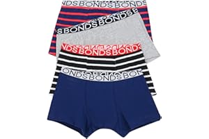 Bonds Boys' Underwear Trunk (4 Pack)