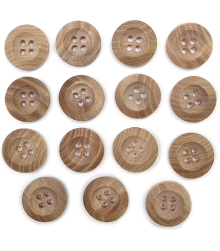 Amazon | きらきらぷんぷん 丸 B-077 ウッドボタン 2穴 ナチュラル