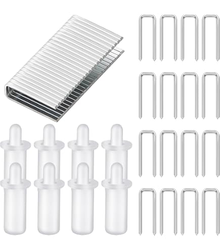 20-Piece Shutter Repair Pins - 1x0.25 Inch White Louver Pins For Plantation Shutter Repair