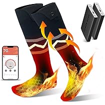 Amazon.co.jp: [THOUSTA] 電熱ソックス 加熱ソックス アプリで