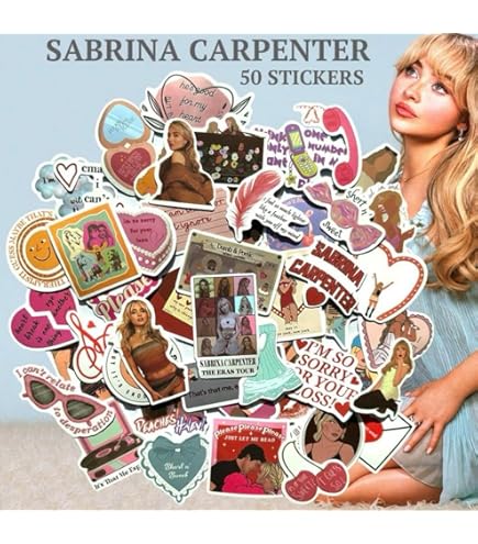 Amazon | サブリナ・カーペンター ステッカー 50枚セット Sabrina