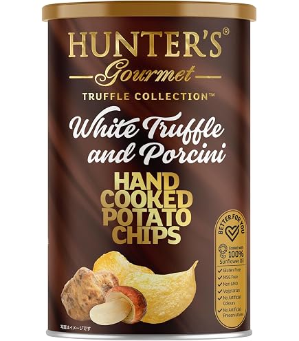 Amazon.co.jp: ハンター ポテトチップス 白トリュフ＆ポルチーニ風味
