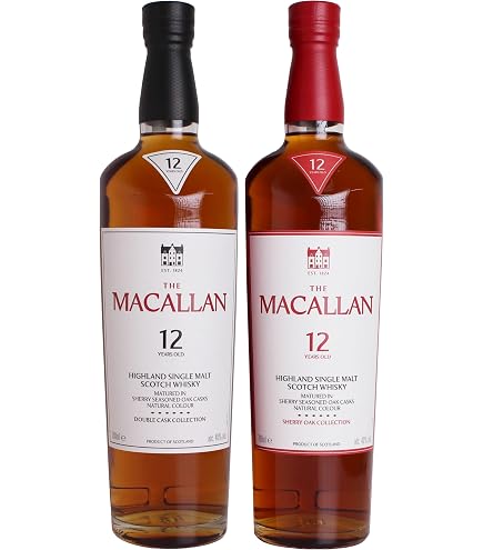 Amazon.co.jp: ザ マッカラン12年 飲み比べ2本セット (シェリーオーク