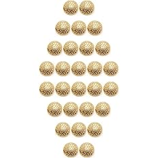 Amazon 金 色 の 花 透かし フラワー 華やか 装飾 ボタン 約18 28個 セット ボタン 通販