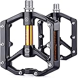 CXWXC 自転車 ペダル フラットペダル ロードバイク/クロスバイク/mtbなど用 リフレクター付 アルミ製（CX-930）