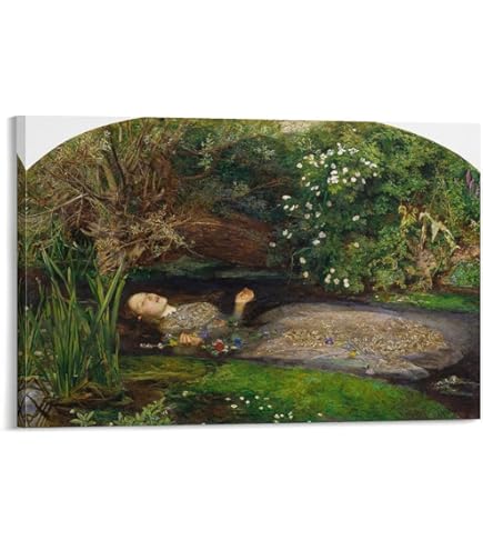 オフィーリア ミレイ　油彩画　額装品　アート オフィーリア ミレイ 油彩画 額装品 アート - メルカリ