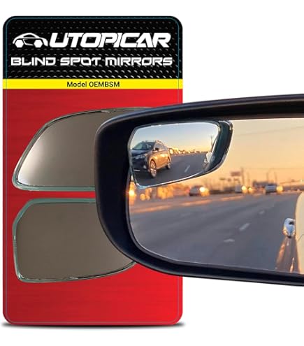 Blind Spot Mirror, 2" Round HD Glass Frameless Convex Rear View Mirrors - View #6