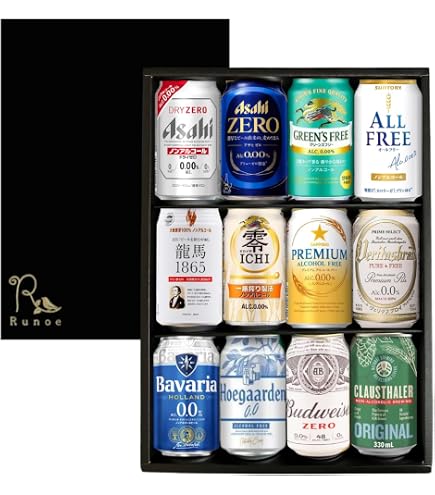 Amazon.co.jp: ノンアルギフトセット Fセット ノンアルコールビール 12