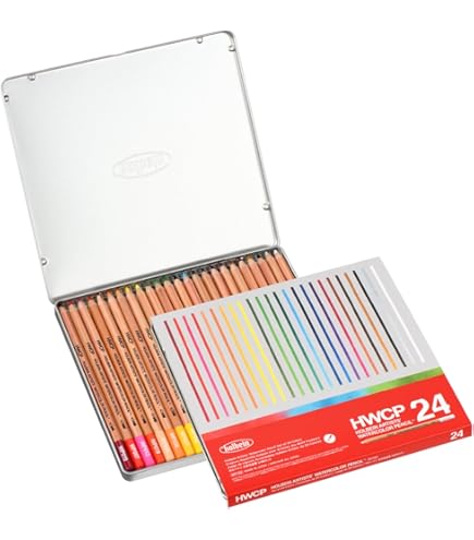 Amazon.co.jp: ホルベイン 水彩色鉛筆 WP195 50色セット 21195