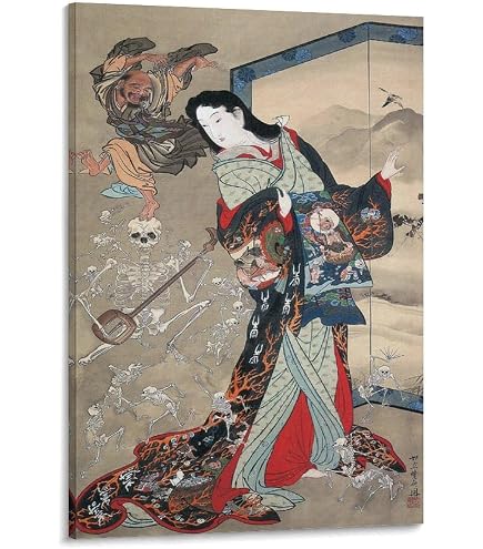ポスター アートパネル キャンバス 葛飾応為 浮世絵 八方睨み鳳凰図 版画 装飾 壁の絵 モダン インテリア ホーム 部屋飾り 40 葛飾北斎【八方睨み鳳凰図】 - 手描き 絵画（油絵複製画）販売のアート名画館