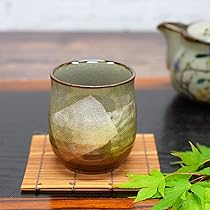Amazon | 和座の蔵 九谷焼 湯呑み 銀彩 オレンジ 陶器 ブランド