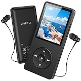 [サイトボタン追加] AGPTEK MP3プレーヤー 音楽プレーヤー HIFI 30g超軽量 64GB内蔵 128GBまで拡張可能 ボタン操作 音楽プレーヤー 40時間再生 ロスレスサウンド FMラジオ ダイレクト録音対応 アラーム 操作簡単 小型 通勤/ランニング/ヨガ/言語学習などに適用 イヤホン付き ギフト プレゼント A02