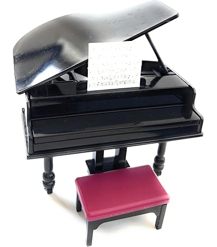 Amazon | JWQFBC 1/12 ドールハウス ミニグランドピアノ楽器音楽室